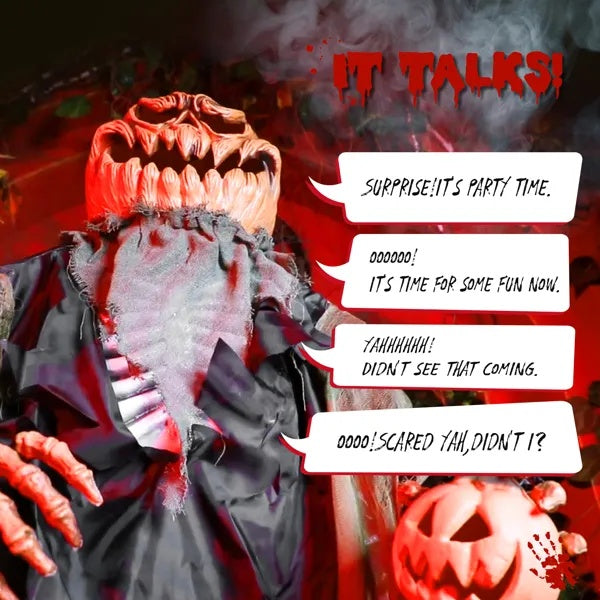 7ft Pumpkin Halloween Standing Decoration