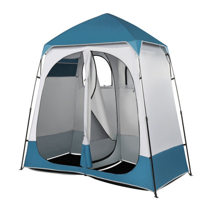 Double Blue White Changing Tent