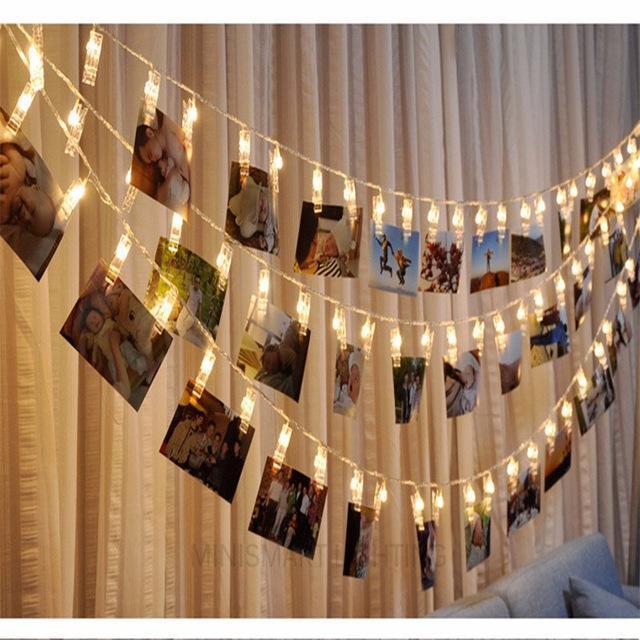 LED Photo Holder String Lights - Outdoor Chilling