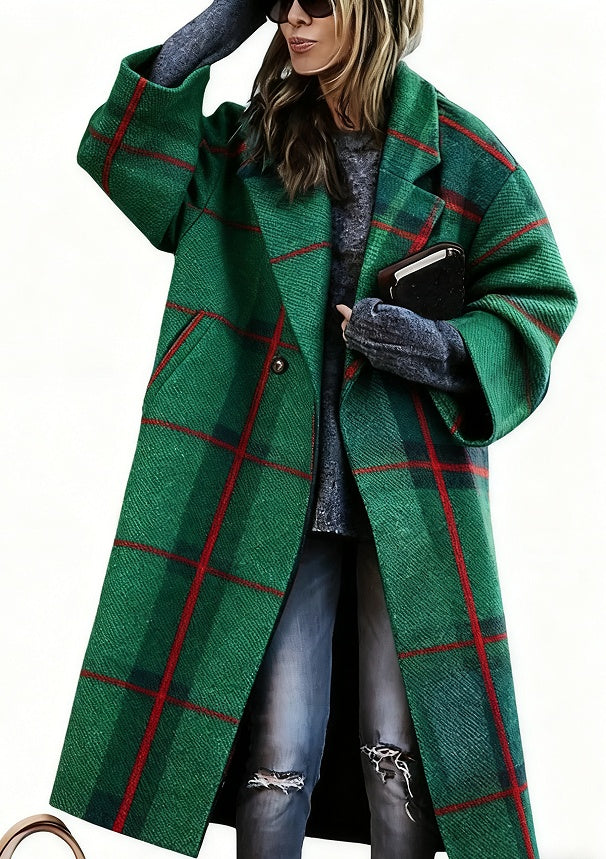 Lady's Multi -color  Long-sleeved  Coat