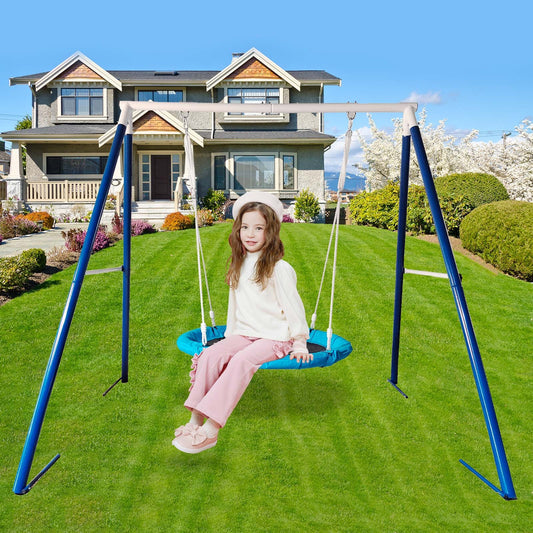 Outdoor Playground Metal Swing Set Outdoor Play Equipment For Kids