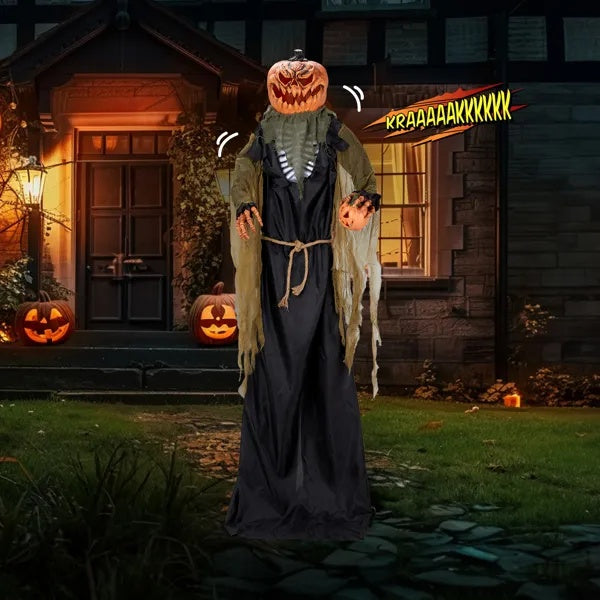 7ft Pumpkin Halloween Standing Decoration