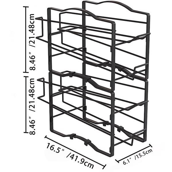 2pcs Kitchen Soda Canned Sorting Rack