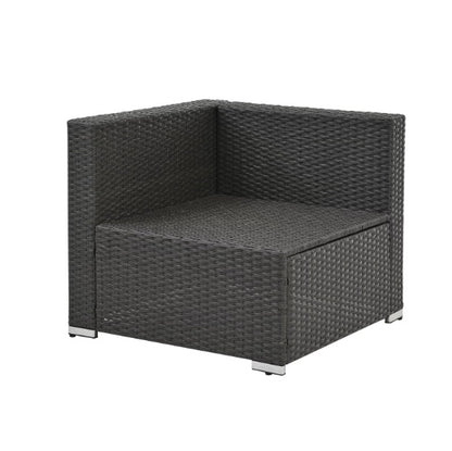 Patio Furniture PE Rattan And Tempered Glass Table