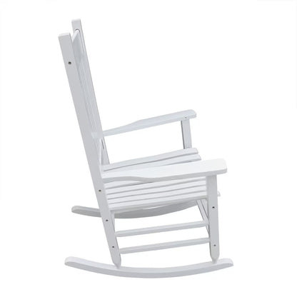 Wooden Porch Rocker Chair WHITE