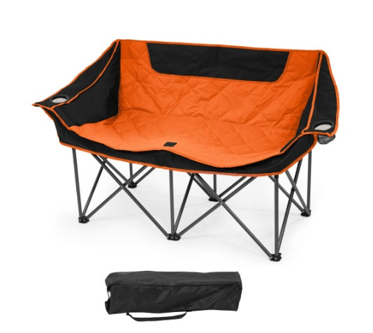 Only Supports Self Pickup  Outdoor Camping Chair, Oversized Recliner With Armrests, Cup Holder And Carrying Bag, Outdoor Heavy Duty Folding Chair