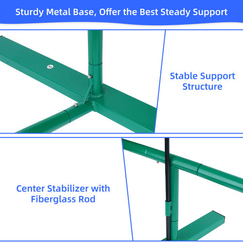22 FT Pickleball Net, Steady Metal Frame, Easy Setup For All-Weather Resistant Play In Backyards, Outdoor Indoor Driveways And Garages