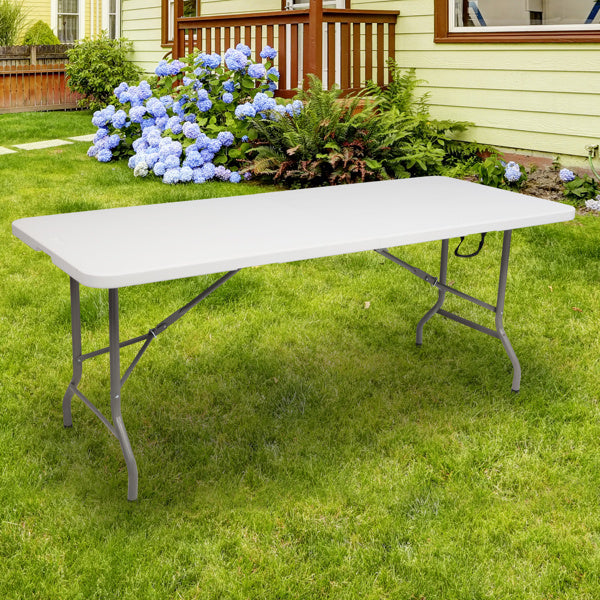 6FT Outdoor Courtyard Foldable Long Table