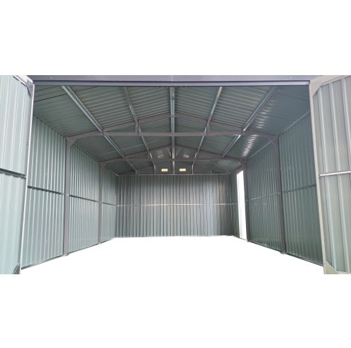 Spacious Outdoor Storage Shed This 13 x 20FT Outdoor Storage Shed Offers A Generous 250 Square Feet Of Floor Space, Perfect For Storing Trucks, Cars, Large Tools, And Lawn Equipment. With Double Front