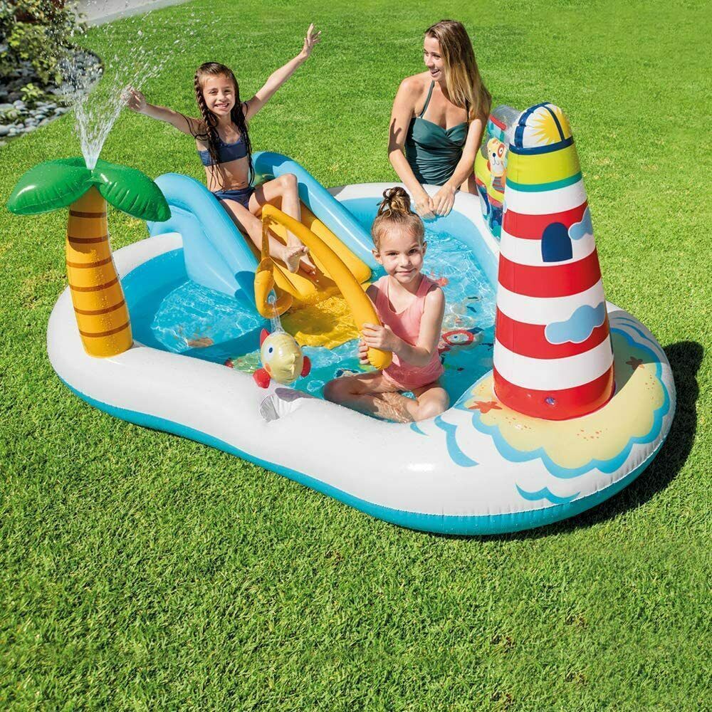 Animal Underwater Water Slide Inflatable Pool Play - Outdoor Chilling