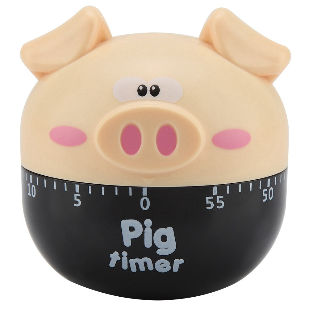 Cute Cartoon Pig Kitchen Timer Mechanical Timers Counters for Cooking Timing Tool