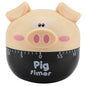 Cute Cartoon Pig Kitchen Timer Mechanical Timers Counters for Cooking Timing Tool