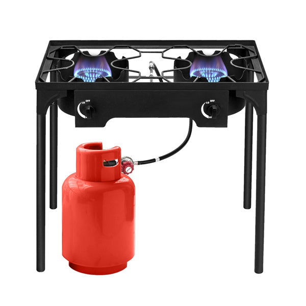 Rectangular Double Eyed Four Legged Gas Burner