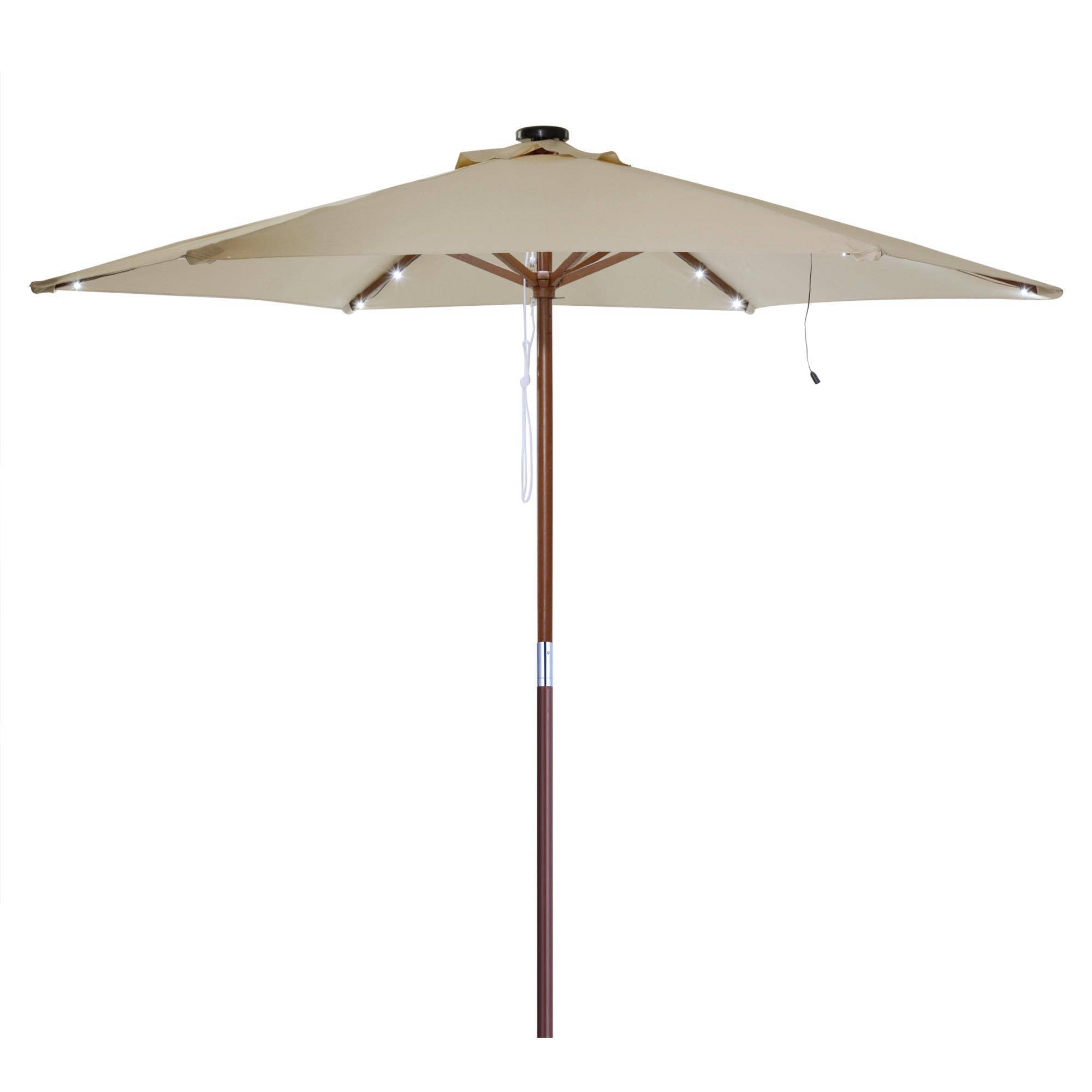 30 LEDs Solar String Light Cool White For 8 9 6rib WD Umb