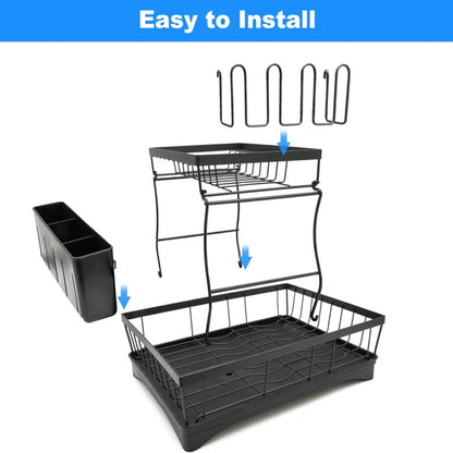 Kitchen Counter Large Cutlery Drain Rack