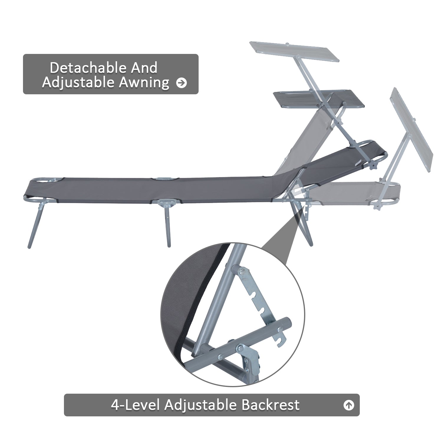 Outdoor Pool Chaise Lounge Chair