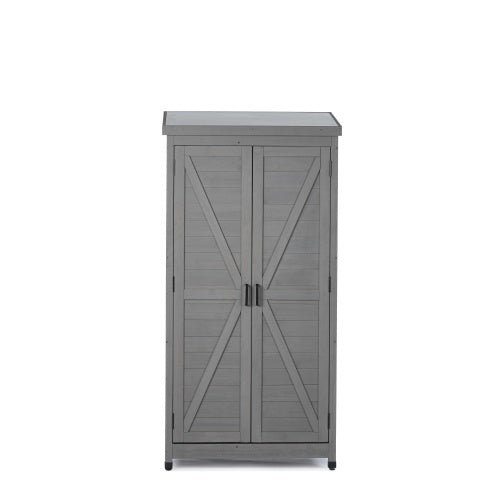 Outdoor Lockers  Metal Tops, Garden Storage Sheds, Outdoor Wood High Canopy For Patio Patio Terraces