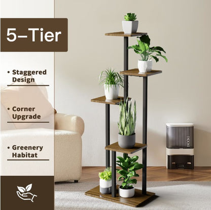 5-layer Indoor Plant Stands, Multi-level Plant Shelves