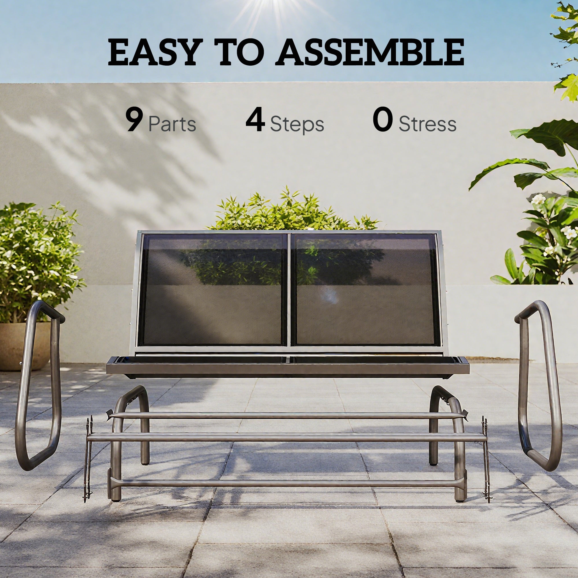 2-Person Outdoor Glider Bench