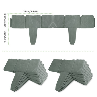 Garden Edge, Imitation Stone Effect Garden Lawn Edge, Non Digging Flexible Lawn Edge, And Flower Bed Edge Gray -20