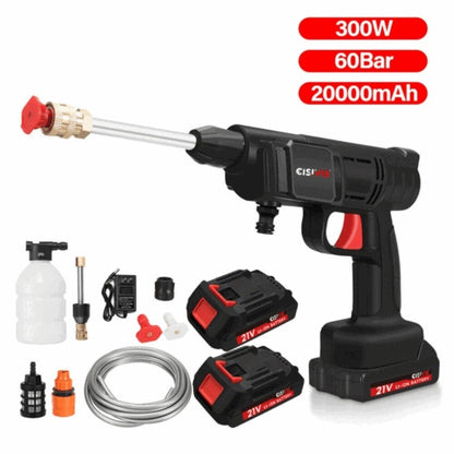 Cordless Electric High Pressure Washer Spray Water Gun Portable Spray Household