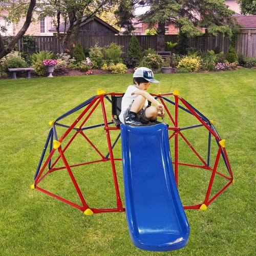 XCF007 6 Foot Dome Climber With 1.2 Meter Slide For Climbers Over 3 Years Old With Rock Climbing