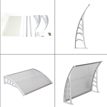 40X32-inch Transparent Board White Bracket Canopy