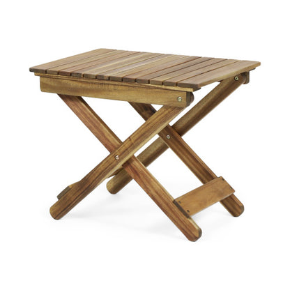 Outdoor Folding Wooden Edge Table