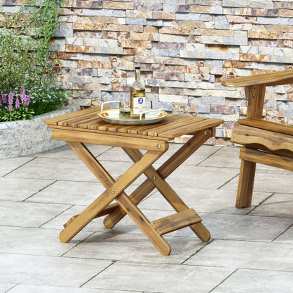 Outdoor Folding Wooden Edge Table