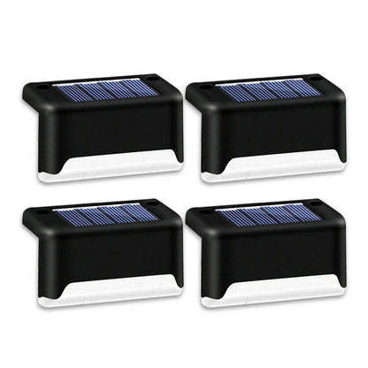 4 Solar LED Bright Deck Lights Outdoor Garden Patio Railing Decks Path Lighting Outdoor Garden Light Deck Lamp Solar Stairs Light