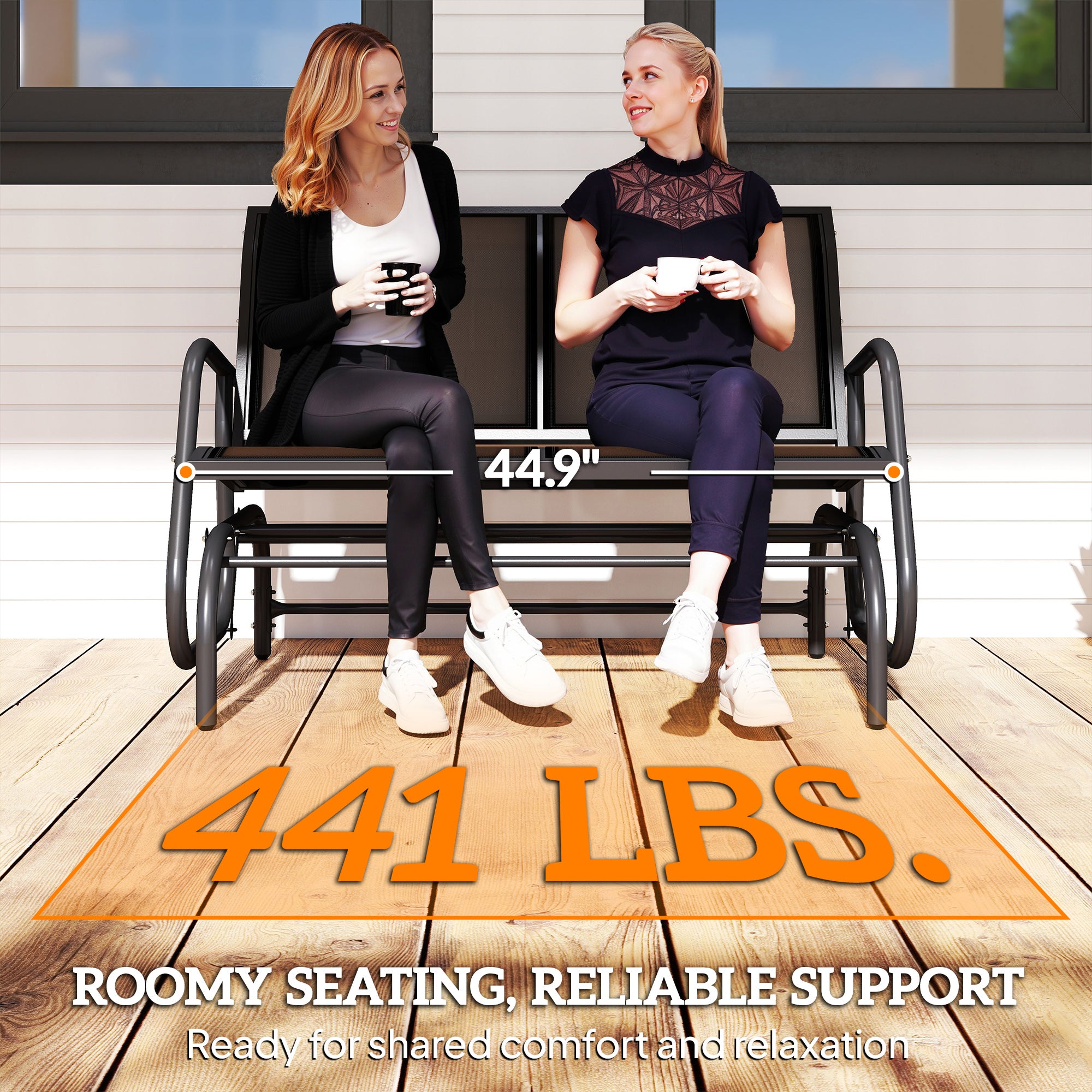 2-Person Outdoor Glider Bench