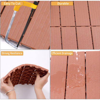 Plastic Interlocking Deck Tiles