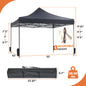 10 X 10ft  Up Canopy Tent Easy Setup Outdoor Shade Instant Portable Sun Shelter Canopy Tent For Parties Camping Beach