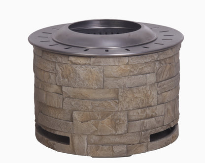 Stackstone Look Smokeless Firepit With Wood Pellet Twig Wood As The Fuel