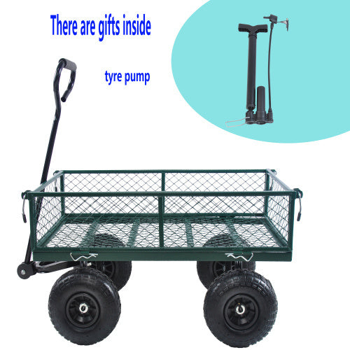 Wagon Cart Garden Cart Trucks Make It Easier To Transport Firewood Green - Outdoor Chilling