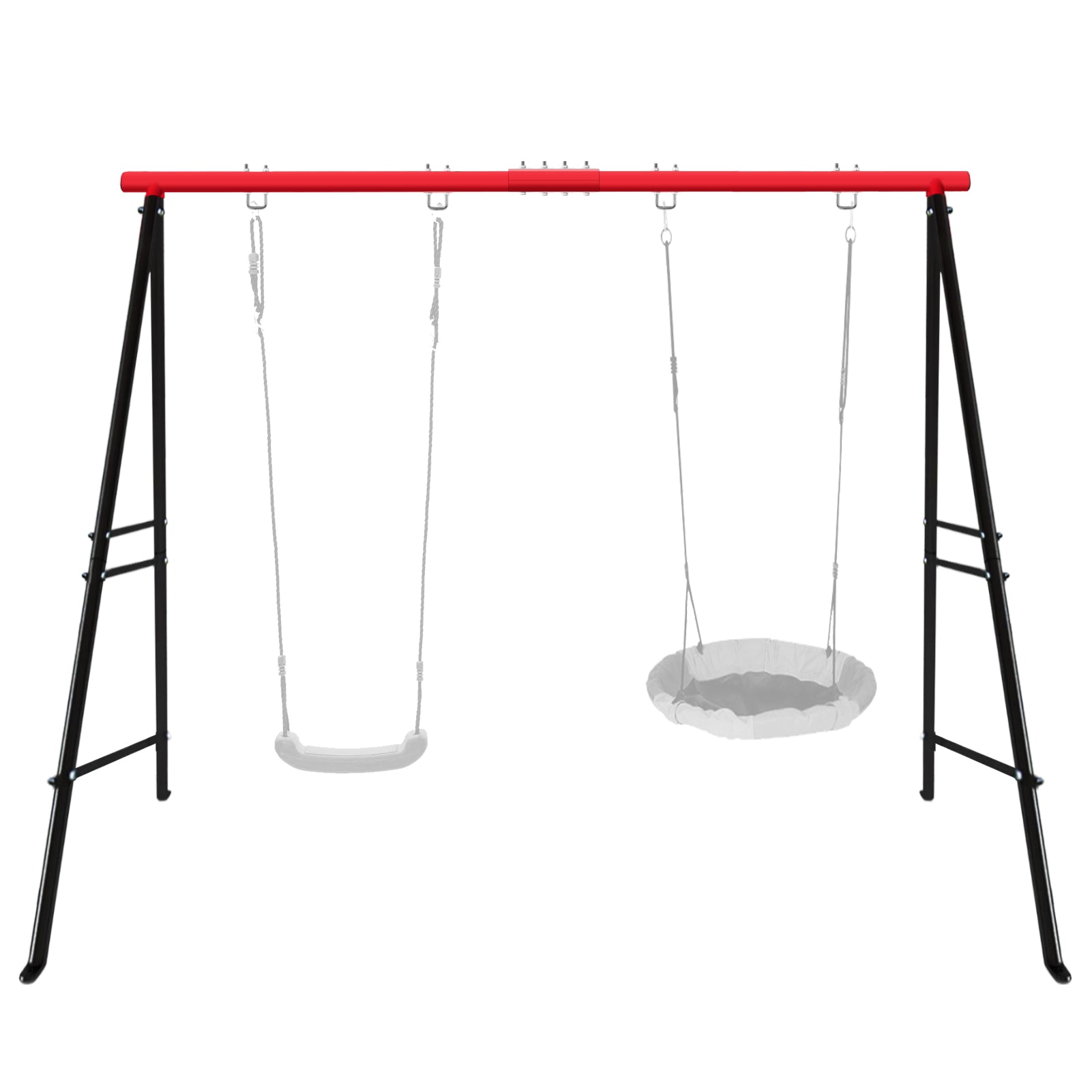 Swing Stand, For Children And Adults, 500 Lbs Heavy-duty Metal A-frame Backyard Swing, For Indoor And Outdoor Use, Red, Stand Only TEMU Can Only Be Lifted By Oneself