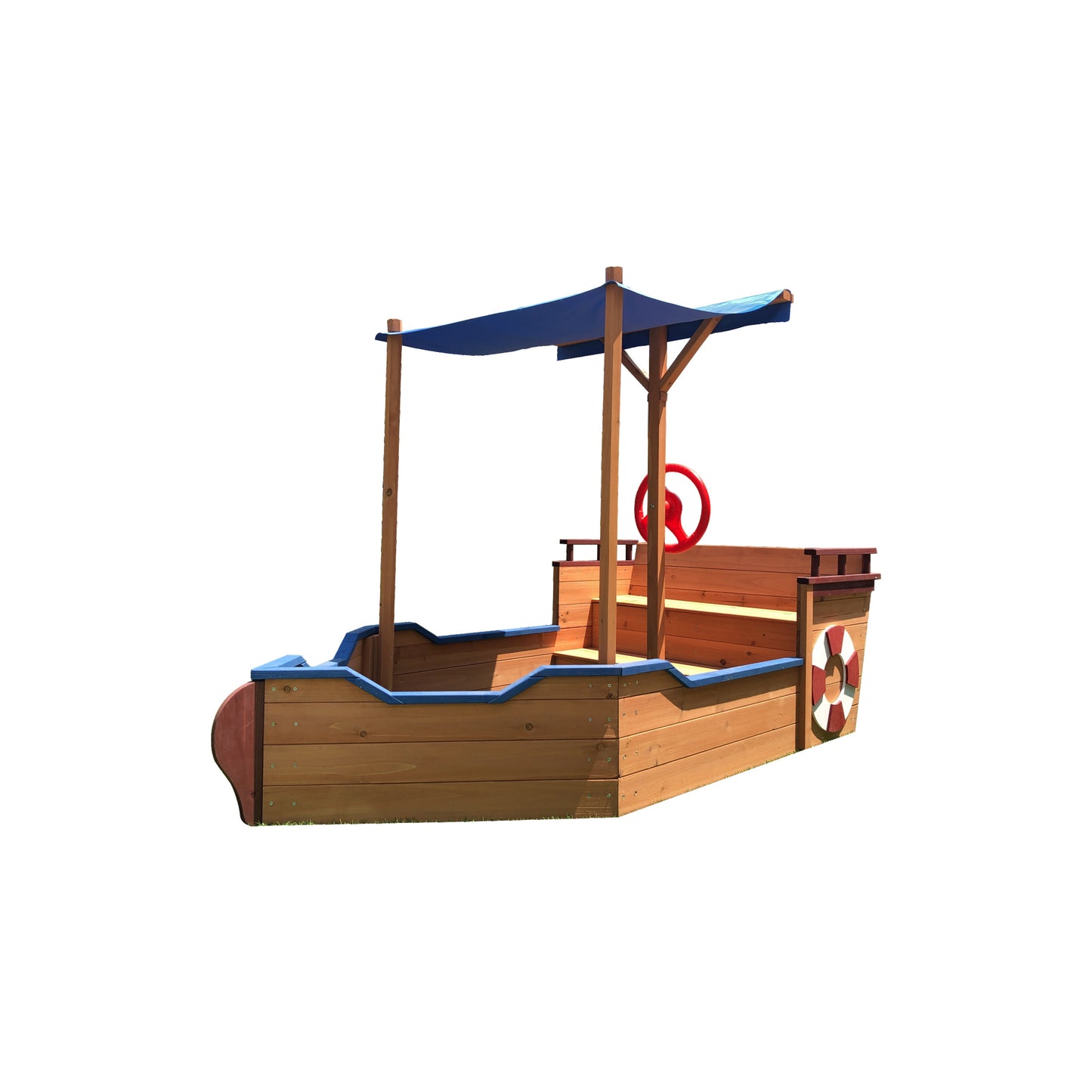 Wooden Sandbox With Storage Bench And Seat, Outdoor Toys For Children Aged 3-8 Years