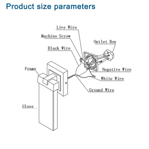 Outdoor Waterproof Transparent LED Crystal Wall Light Supports Many Types Of Bulb-2 Packs