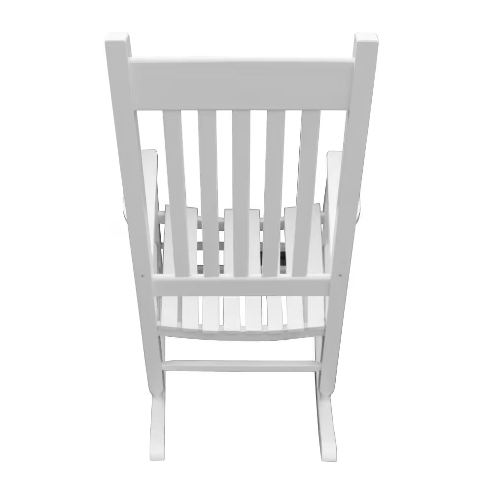 Wooden Porch Rocker Chair WHITE