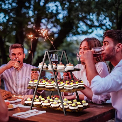 Wooden 3-tier Dessert Stand