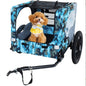 Utdoor Heavy Duty Collapsible Pet Bike Trailer With 16-Inch All Terrain Wheels & Universal Hitch   Foldable Dog Cargo Carrier Cart For Bicycles