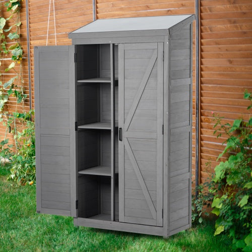 Outdoor Lockers  Metal Tops, Garden Storage Sheds, Outdoor Wood High Canopy For Patio Patio Terraces