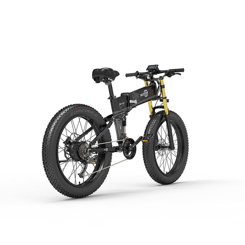 BEZIOR X PLUS E-Bike E-bicycle 1500W Motor 26x4.0  Fat Tire Black Grey