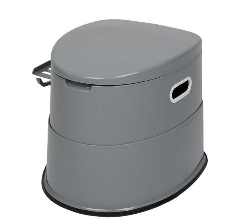 Portable Toilet With Anti Slip Pad, Gray