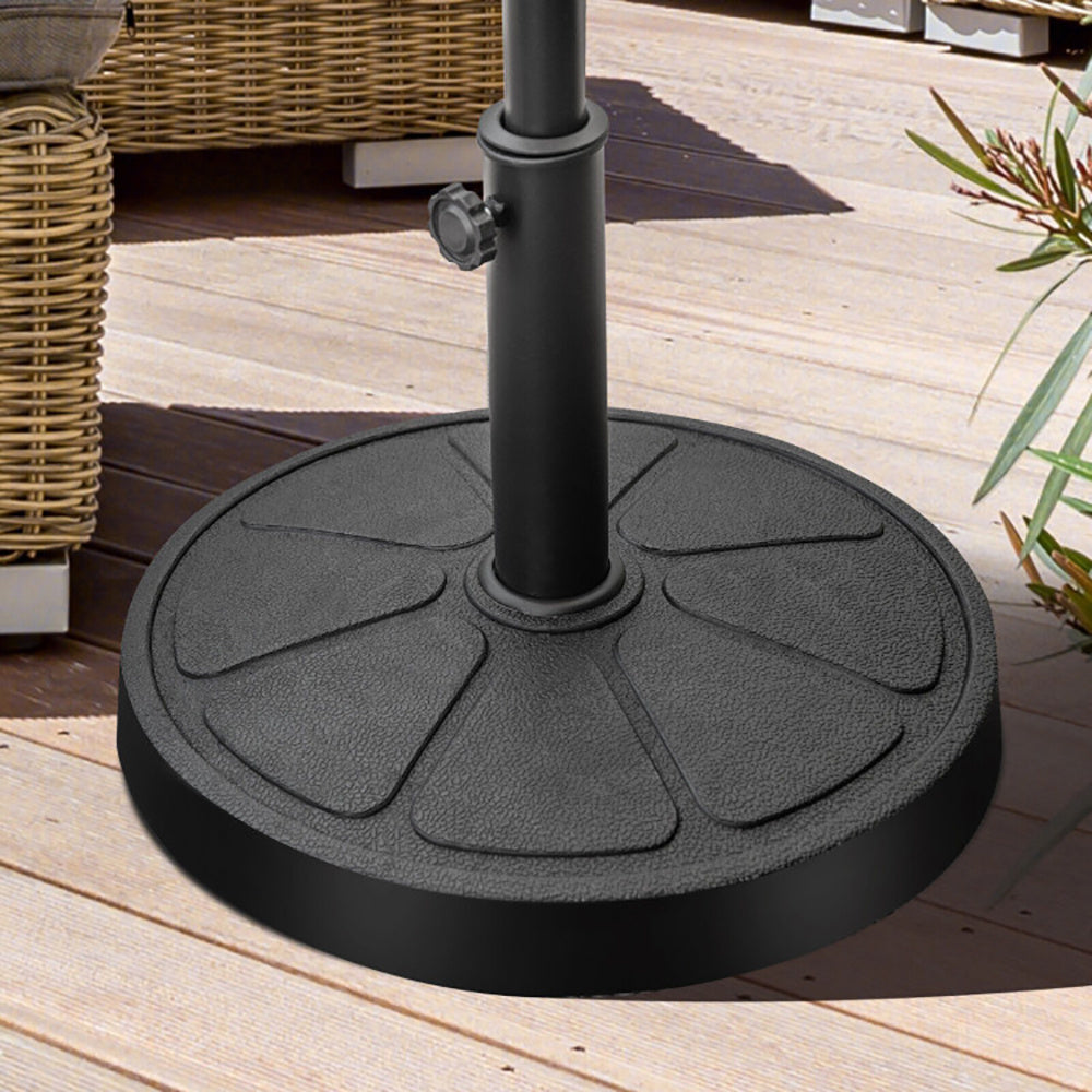 31LBS 18 Inch Round Outdoor Umbrella Base - Outdoor Chilling