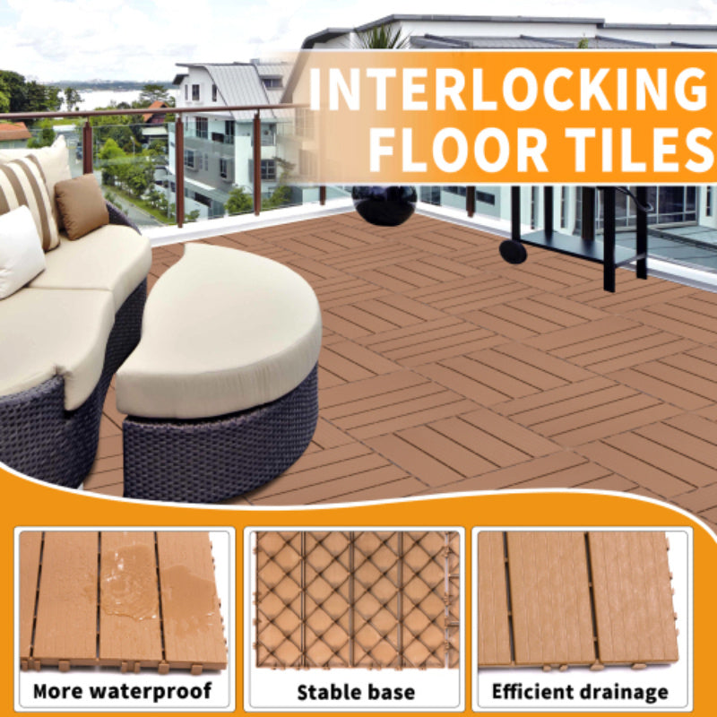 Plastic Interlocking Deck Tiles