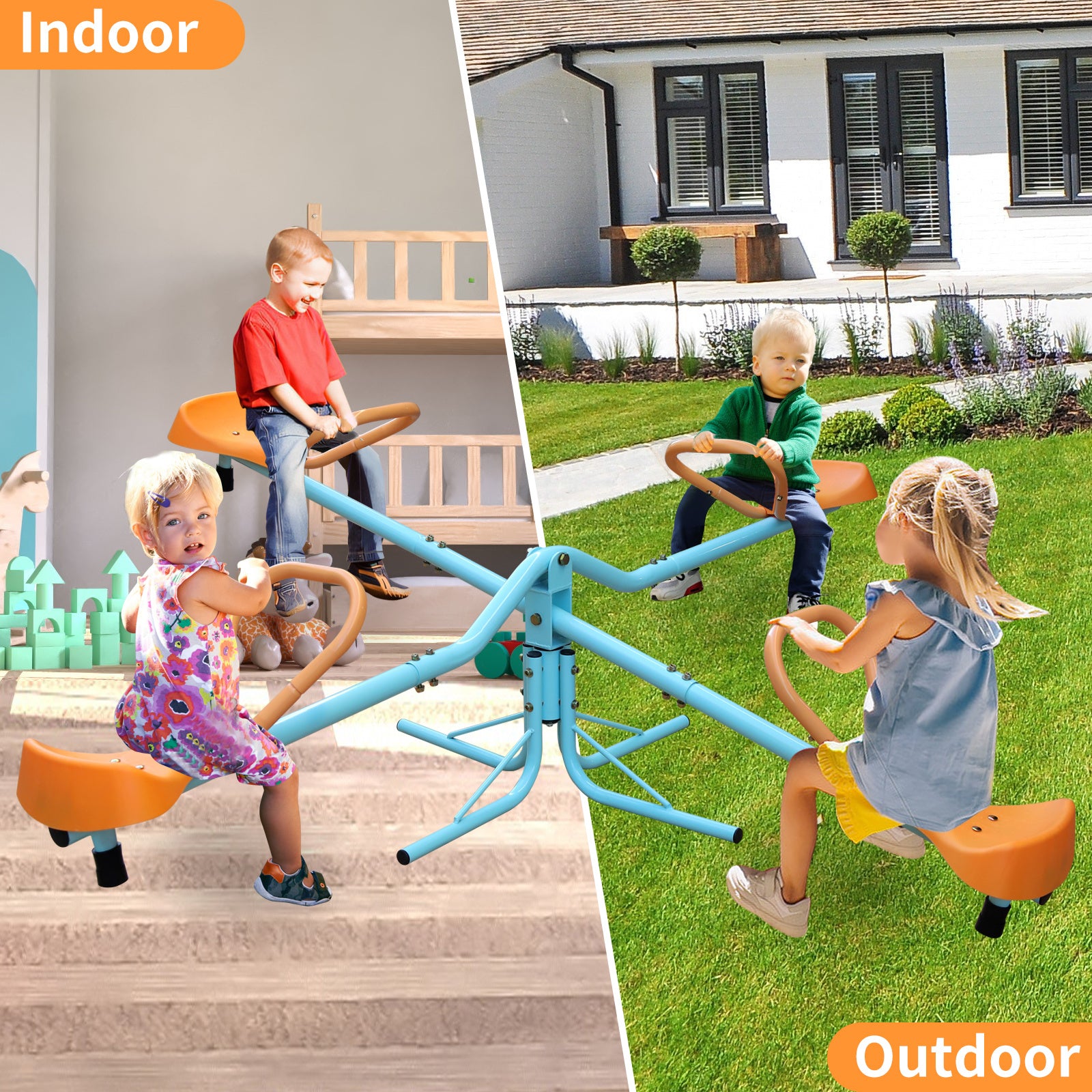 Outdoor Children's Rotating Seesaw - Outdoor Chilling