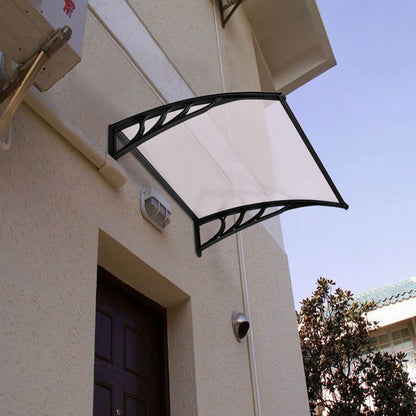 Transparent Board Black Bracket Canopy