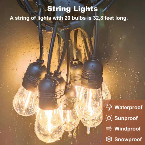 13' X 6.5' Wooden Pergola Grill Gazebo With Metal Roof & Bulbs & Bar Counters