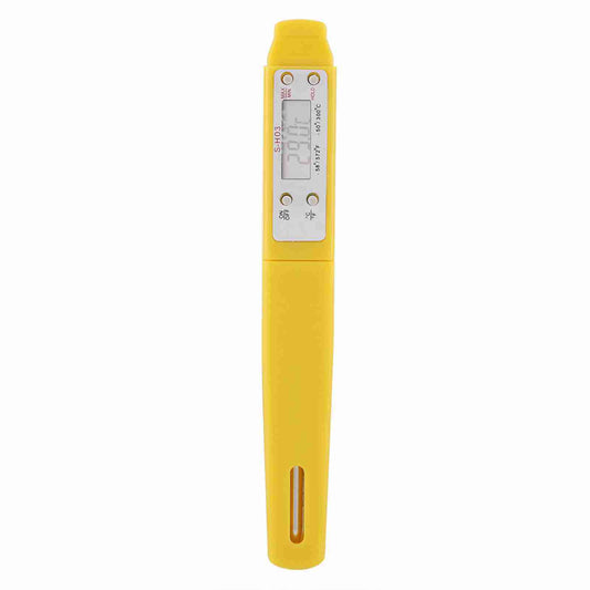 1Pc Instant Reading Digital Food Thermometer Kitchen Cooking BBQ Meat Probe(Yellow)